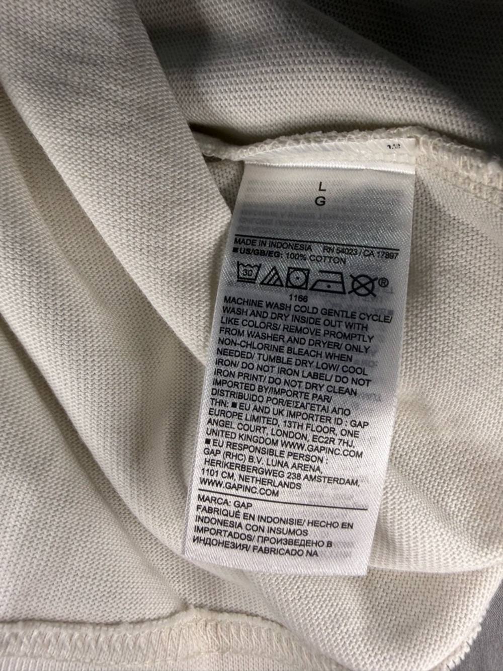NWT GAP Large 100% Cotton White Short-Sleeve Green Graphic Streetwear Normcore - Picture 10 of 13